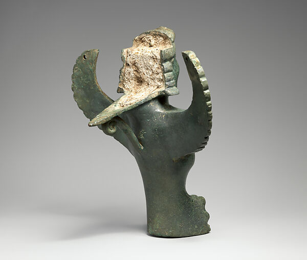 Bronze foot in the form of a sphinx, Bronze, Greek