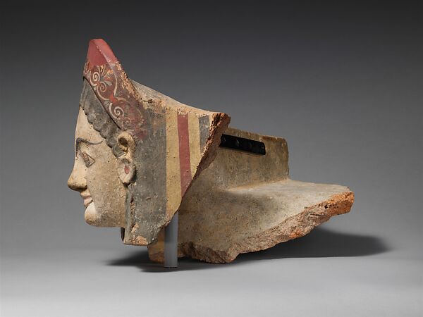 Terracotta antefix (roof tile), Terracotta, Etruscan