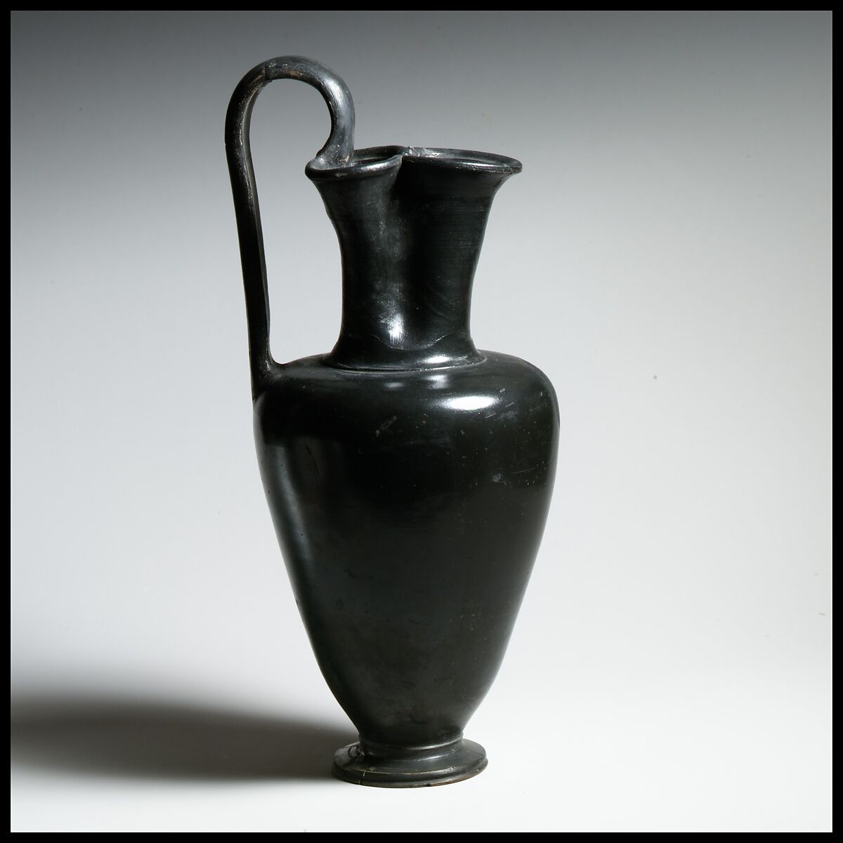 Terracotta oinochoe (jug) | Greek, South Italian, Campanian | Late ...