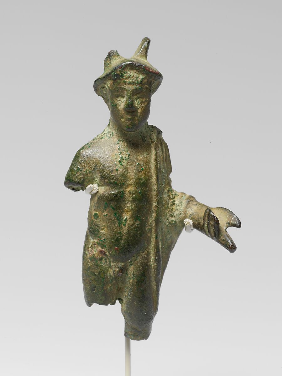 Bronze statuette of Mercury, Bronze, Roman 
