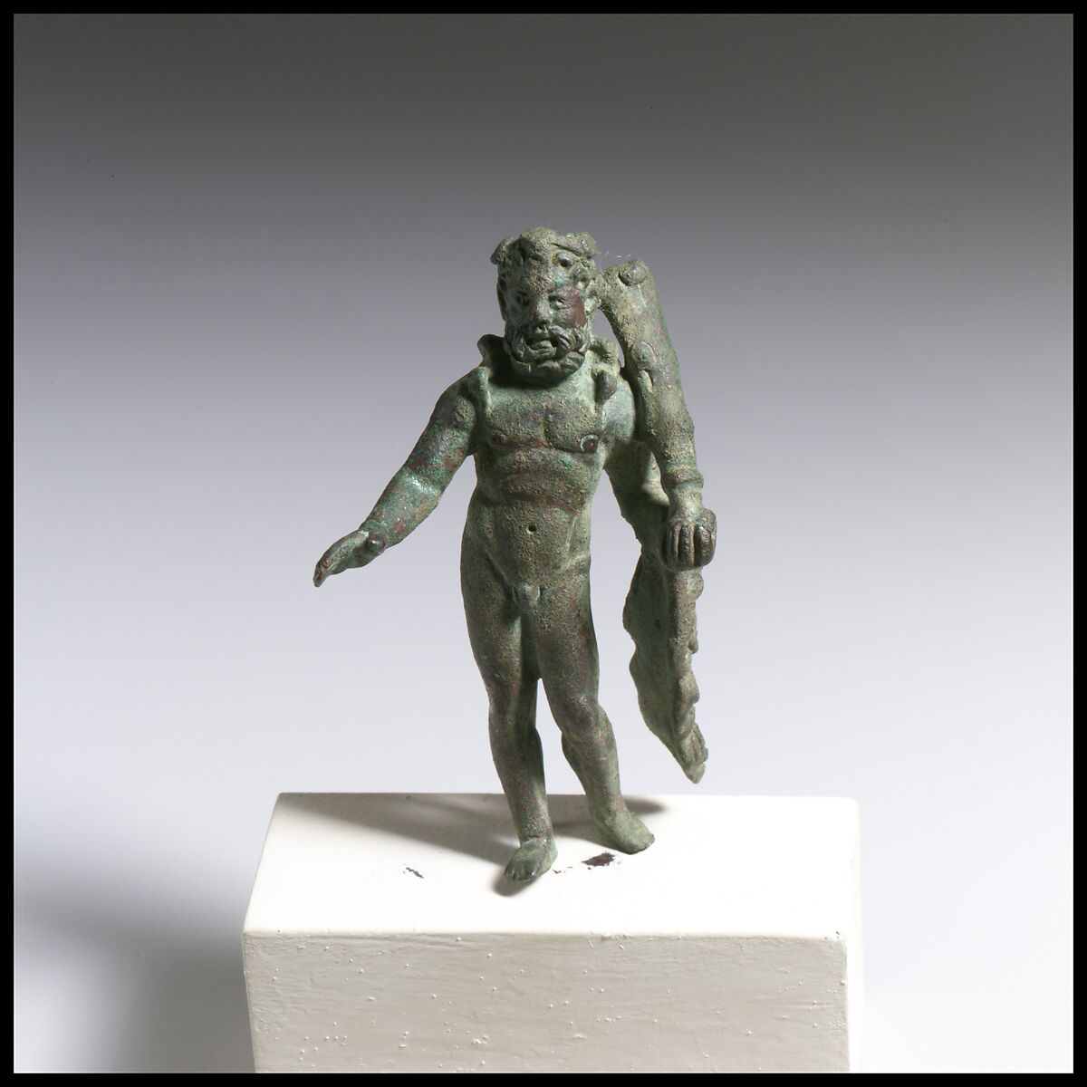 Bronze statuette of Hercules, Bronze, Roman 