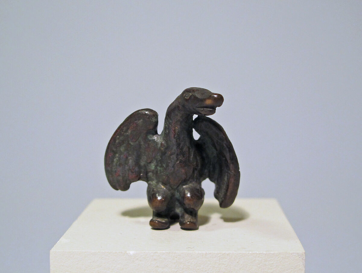 Bronze statuette of a goose, Bronze, Roman 