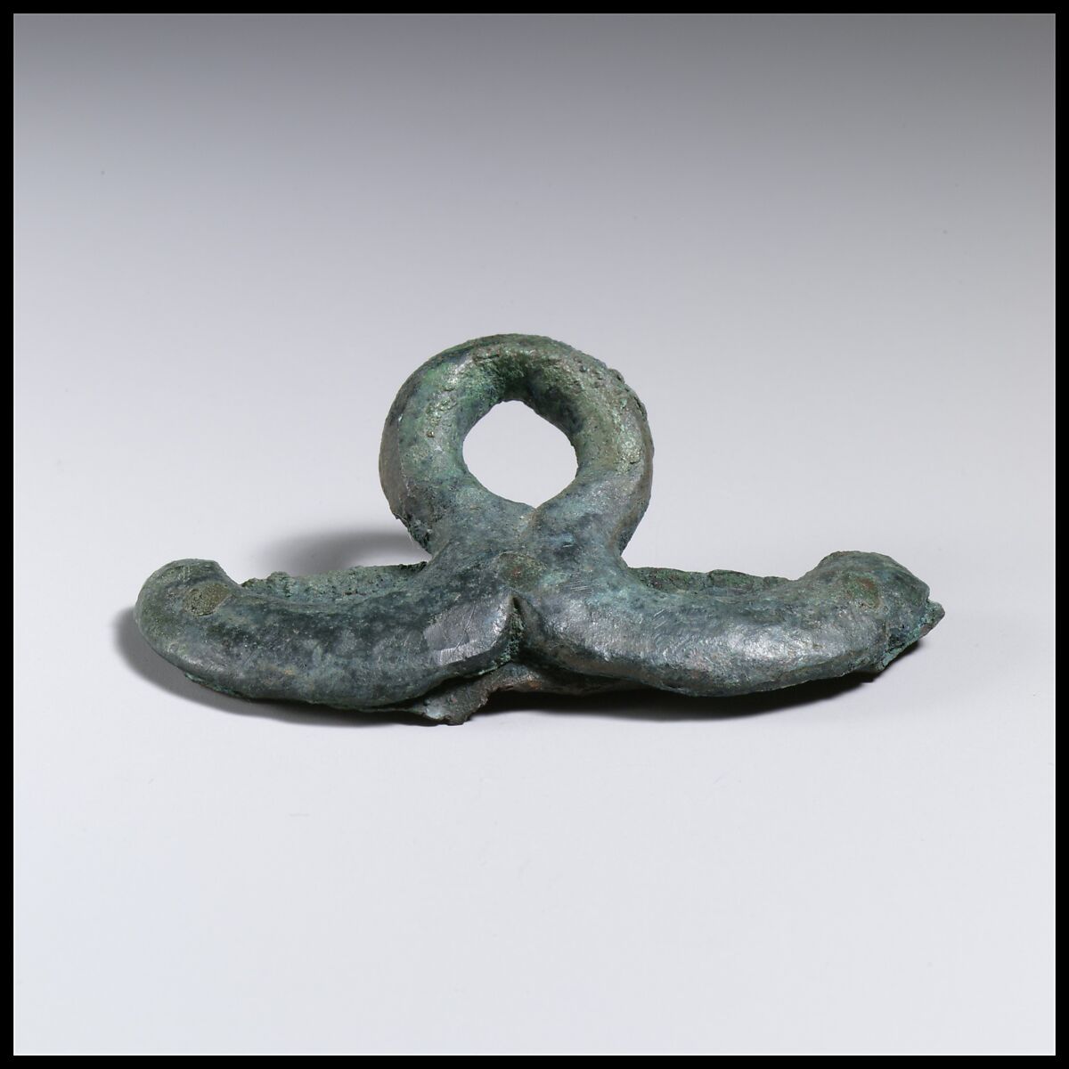 Handle attachment, Bronze, Etruscan 