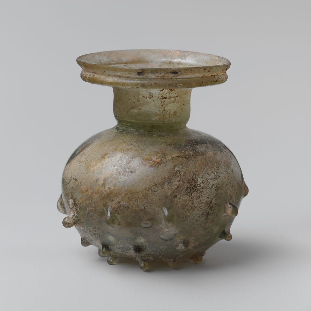 Glass sprinkler flask, Glass, Roman, Eastern Mediterranean 
