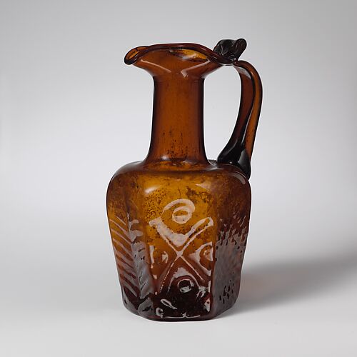 Glass hexagonal jug