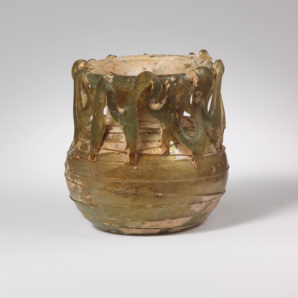 Glass jar, Glass, Roman, Palestinian