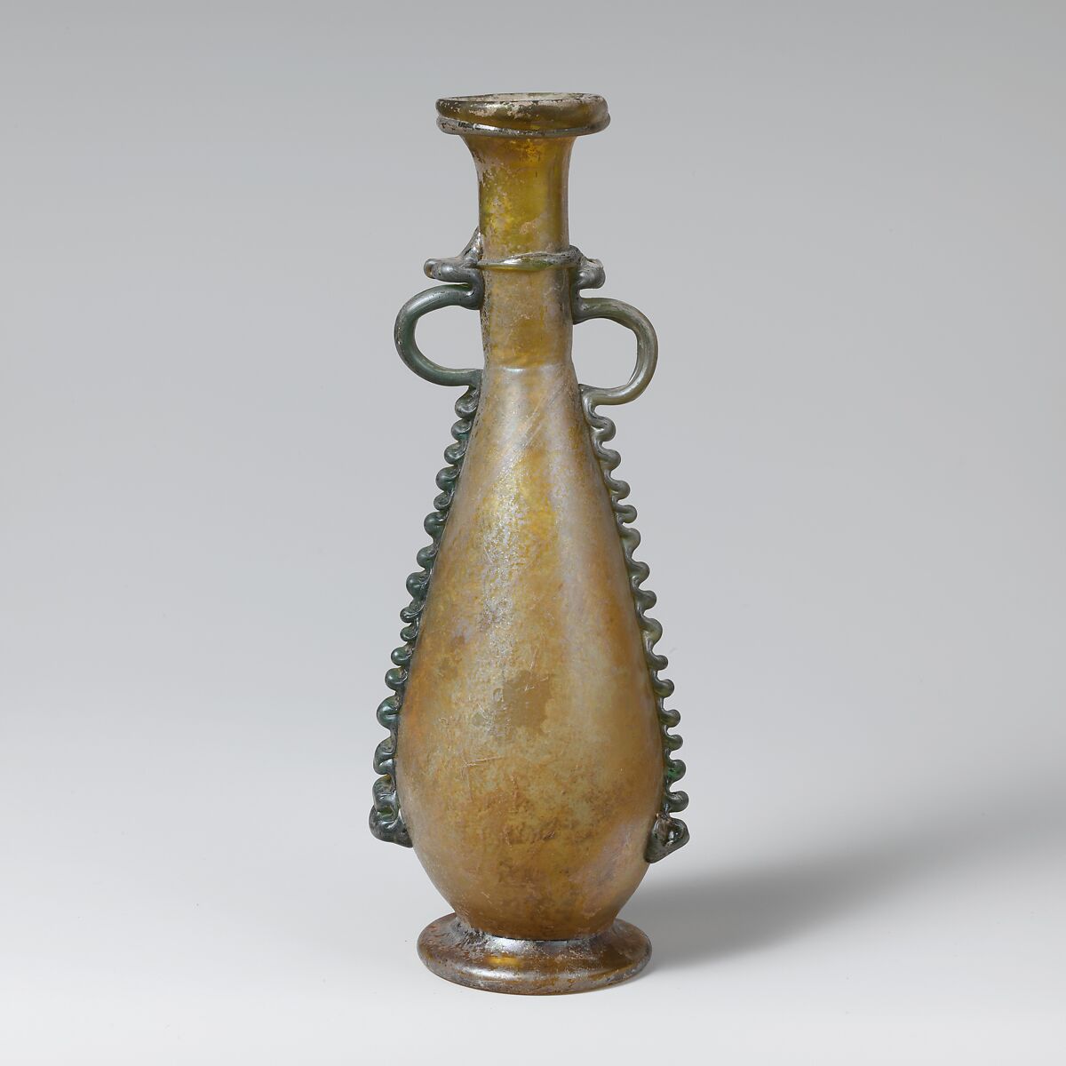 Glass flask, Glass, Roman, Syrian 