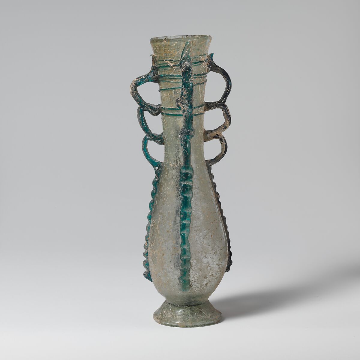 Glass flask, Glass, Roman, Syrian 