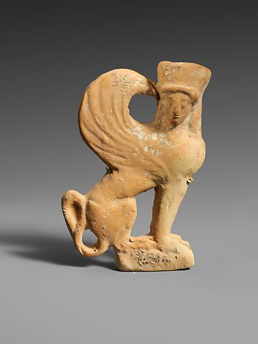 Terracotta plaque of a sphinx