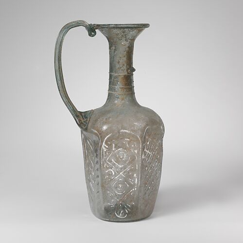 Glass hexagonal jug