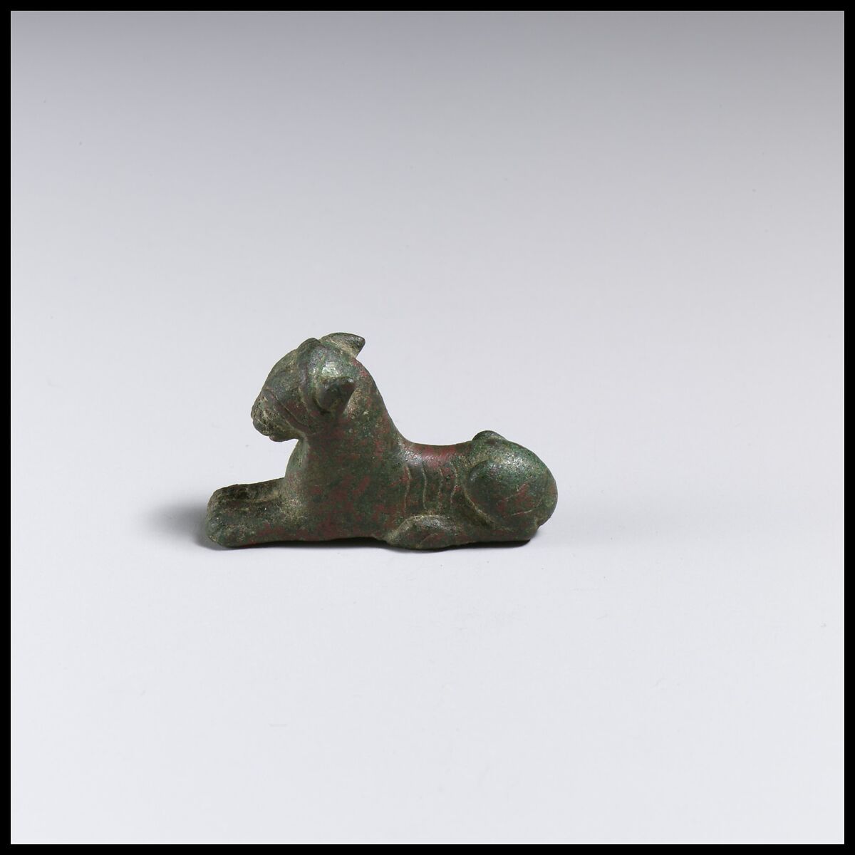 Bronze statuette of a lion, Bronze, Etruscan 