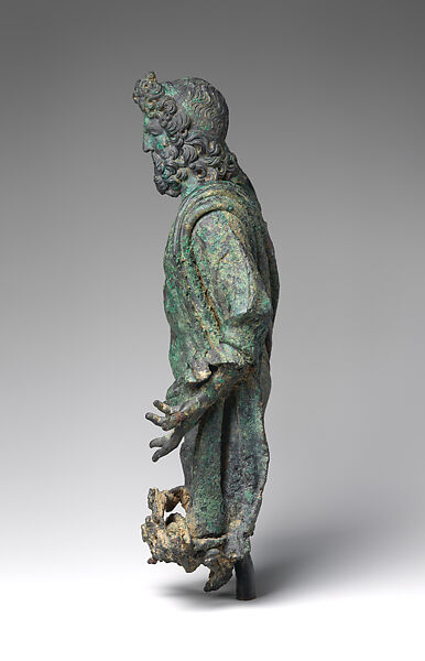Bronze statuette of Jupiter, Bronze, Roman