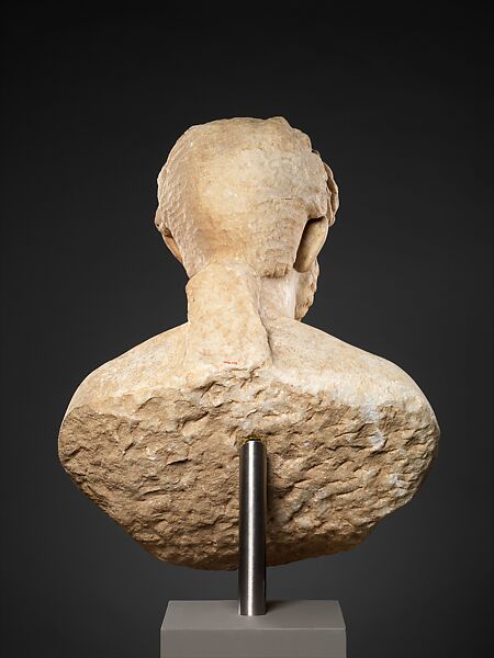Marble bust of a bearded man, Marble, Roman