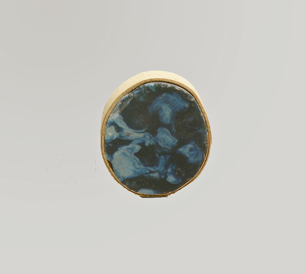 Glass mosaic inlay fragment, Glass, Roman 