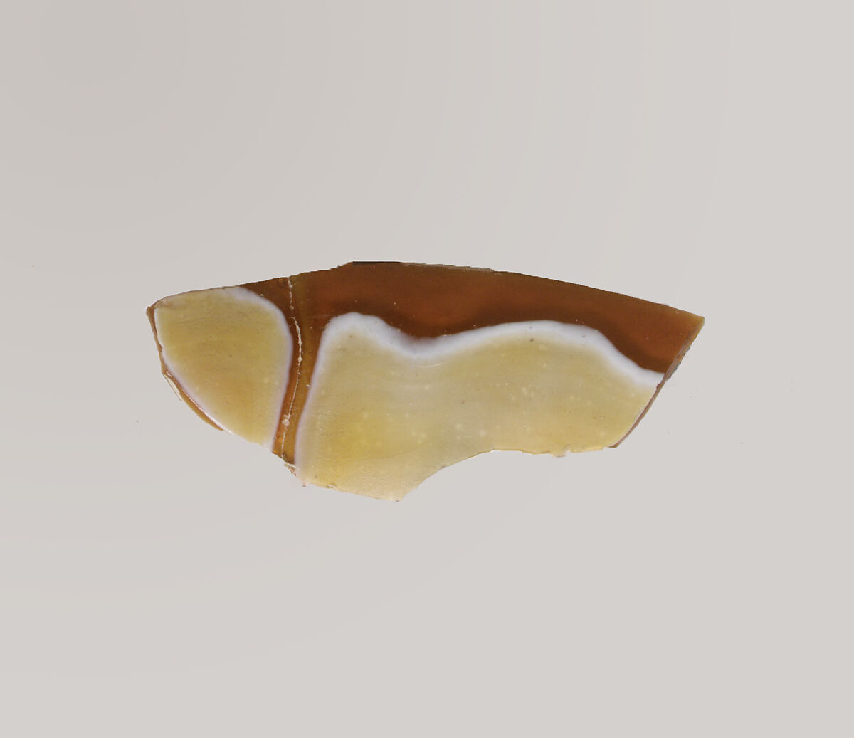 Glass mosaic bowl fragment, Glass, Roman 