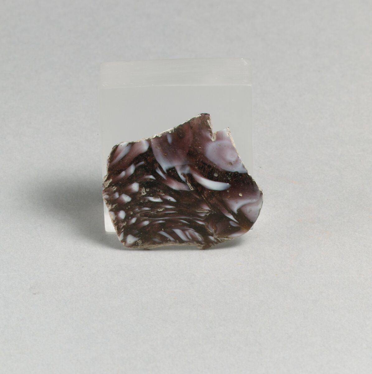 Glass mosaic bowl fragment, Glass, Roman