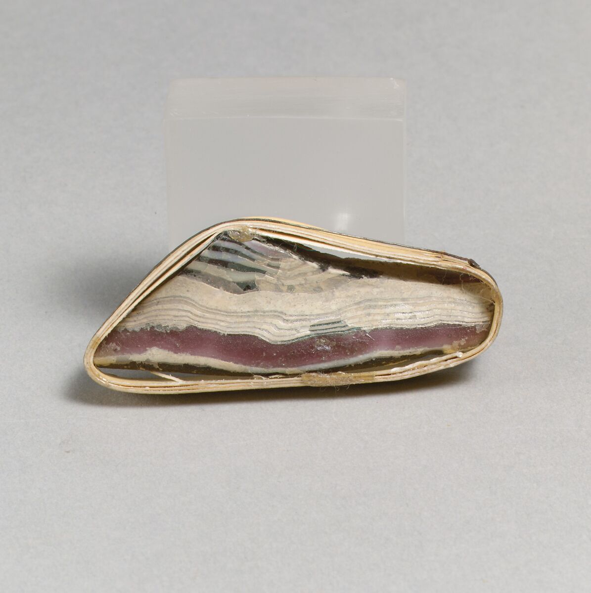 Glass mosaic bowl fragment, Glass, Roman