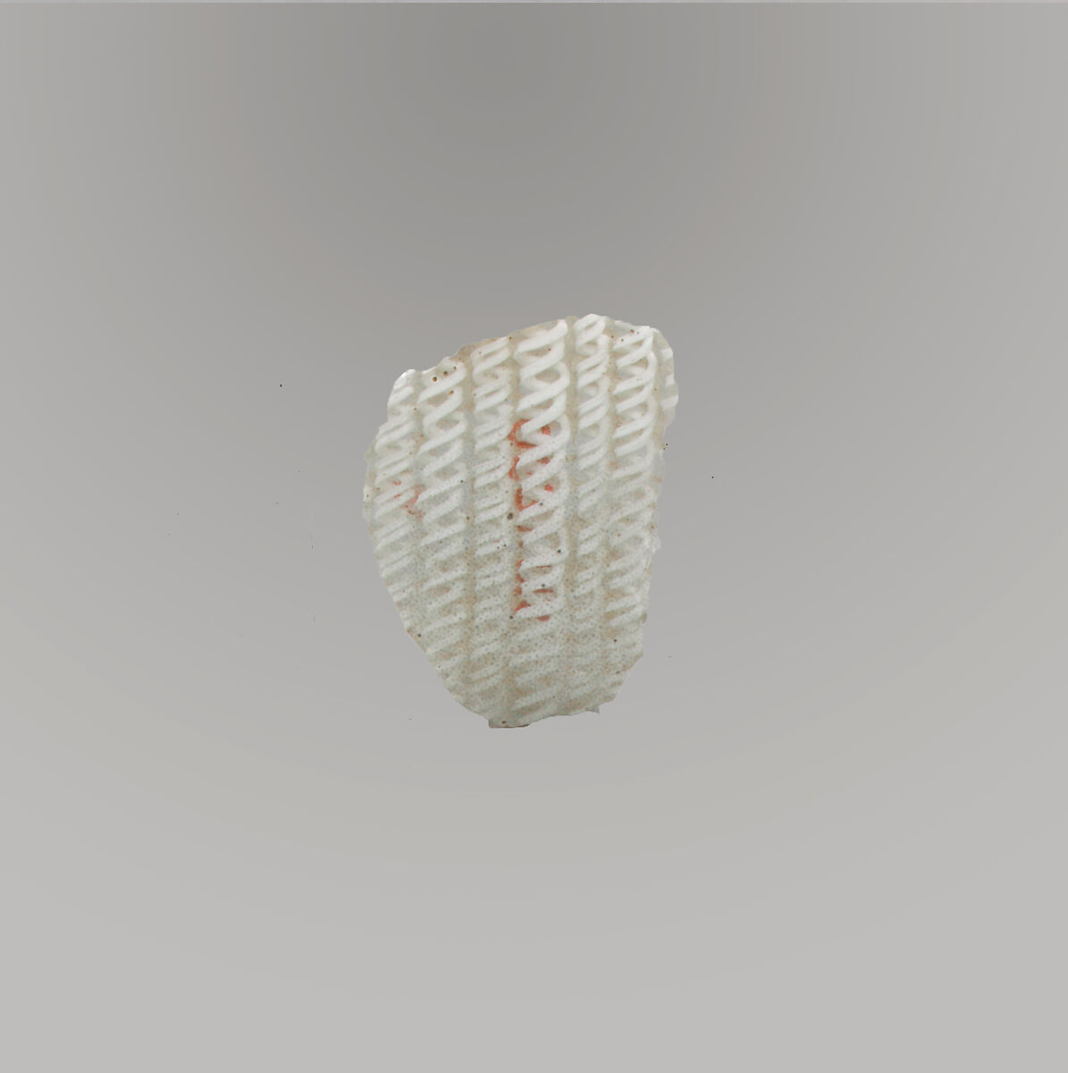 Glass network mosaic fragment, Glass, Roman 