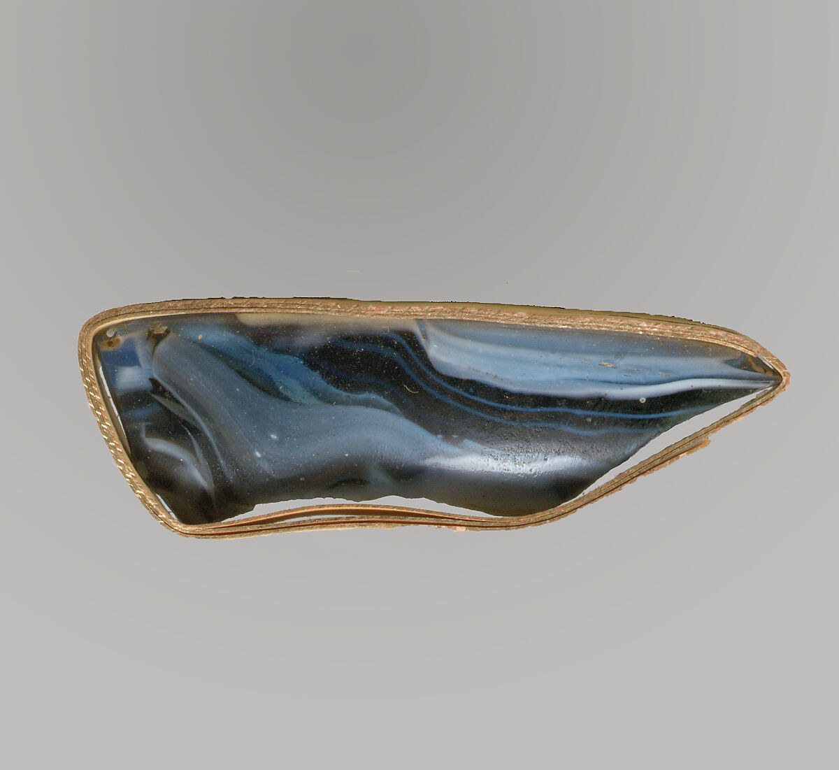 Glass mosaic dish fragment, Glass, Roman