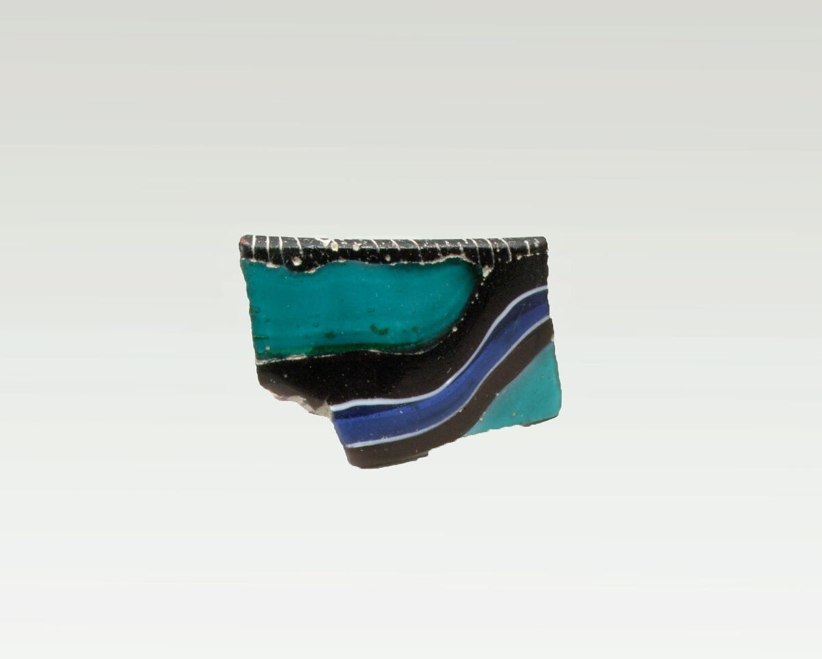 Mosaic glass fragment, Glass, Roman