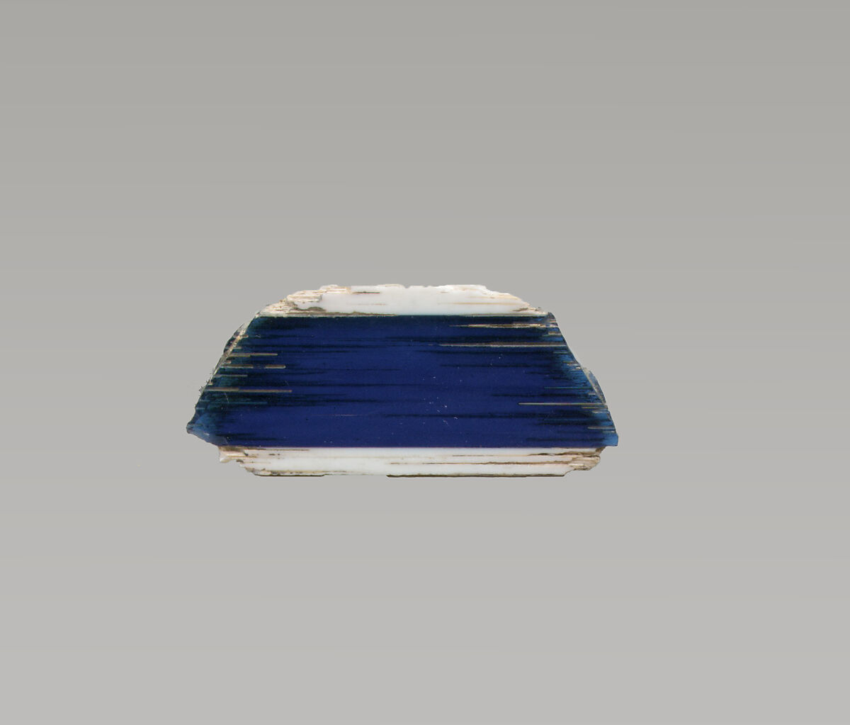 Glass inlay fragment, Glass, Roman 
