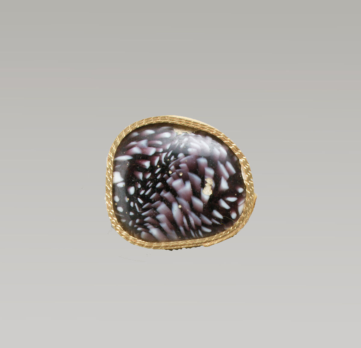Glass mosaic bowl fragment, Glass, Roman 