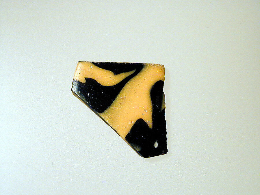 Glass mosaic bowl fragment, Glass, Roman 