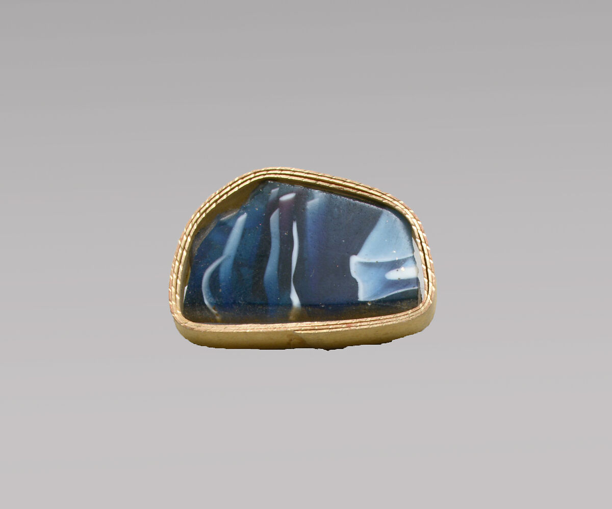 Glass mosaic bowl fragment, Glass, Roman 