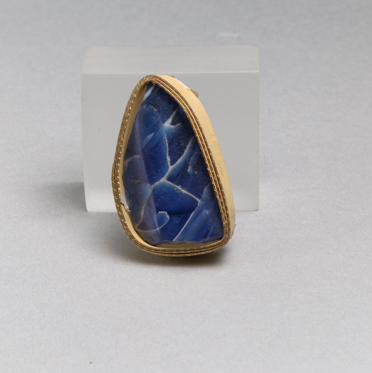 Glass mosaic bowl fragment, Glass, Roman