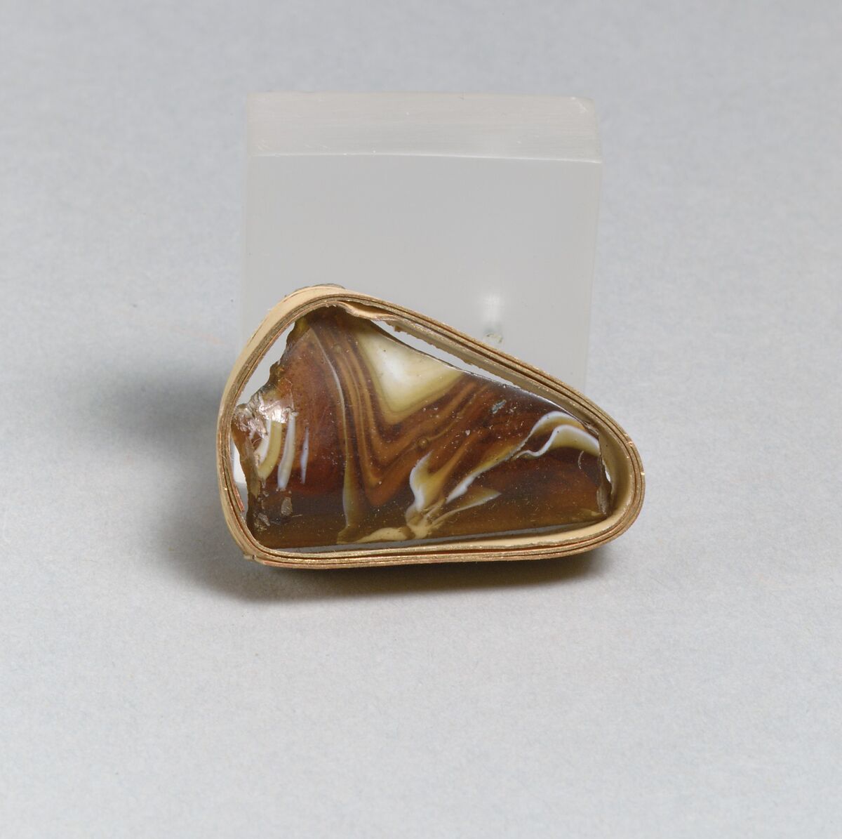 Glass mosaic bowl fragment, Glass, Roman