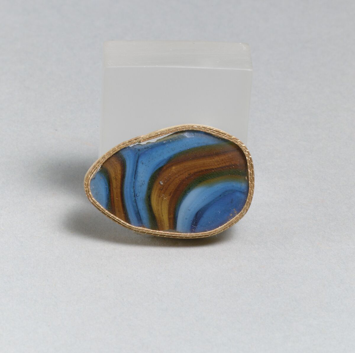 Glass mosaic bowl fragment, Glass, Roman