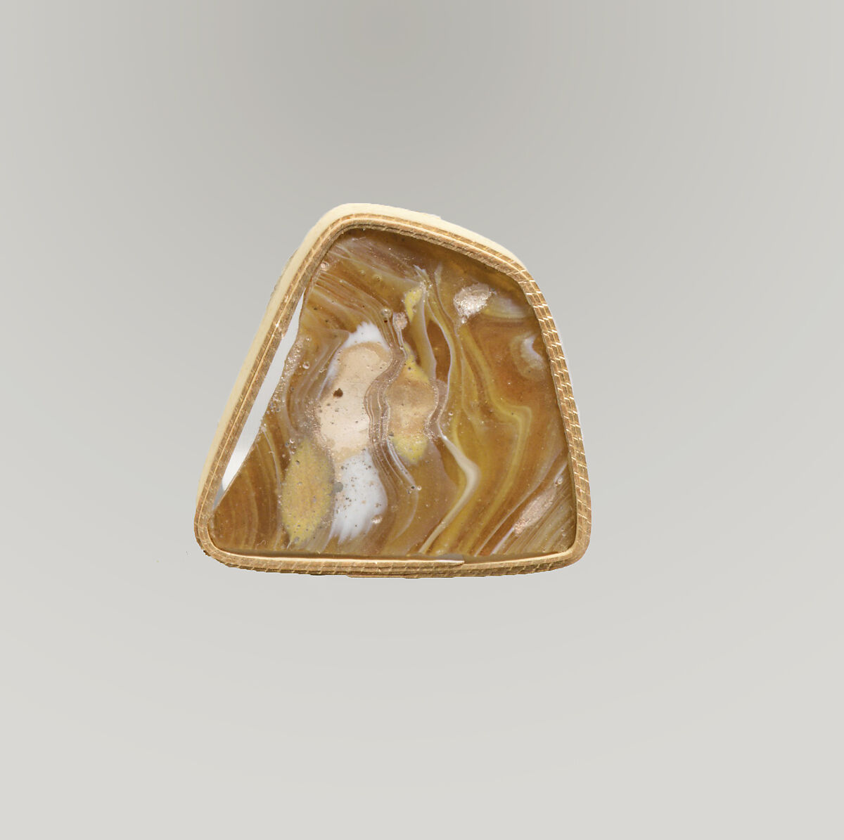 Glass mosaic bowl fragment, Glass, Roman 