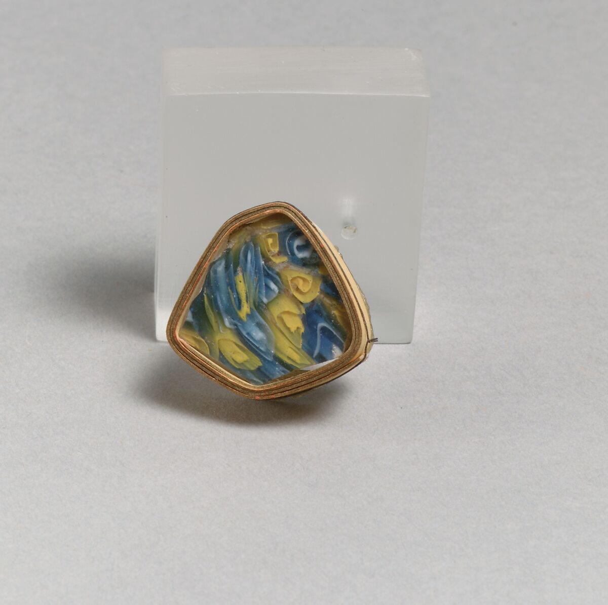 Mosaic glass fragment, Glass, Roman 
