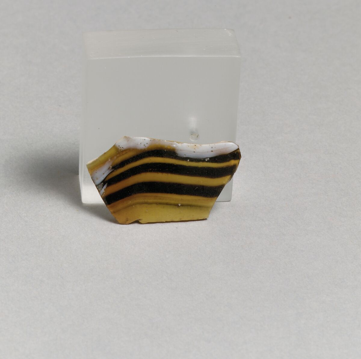 Glass mosaic fragment, Glass, Roman