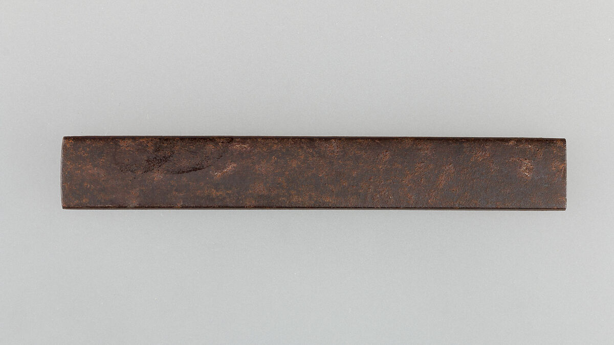 Knife Handle (Kozuka), Iron, silver, gold, Japanese