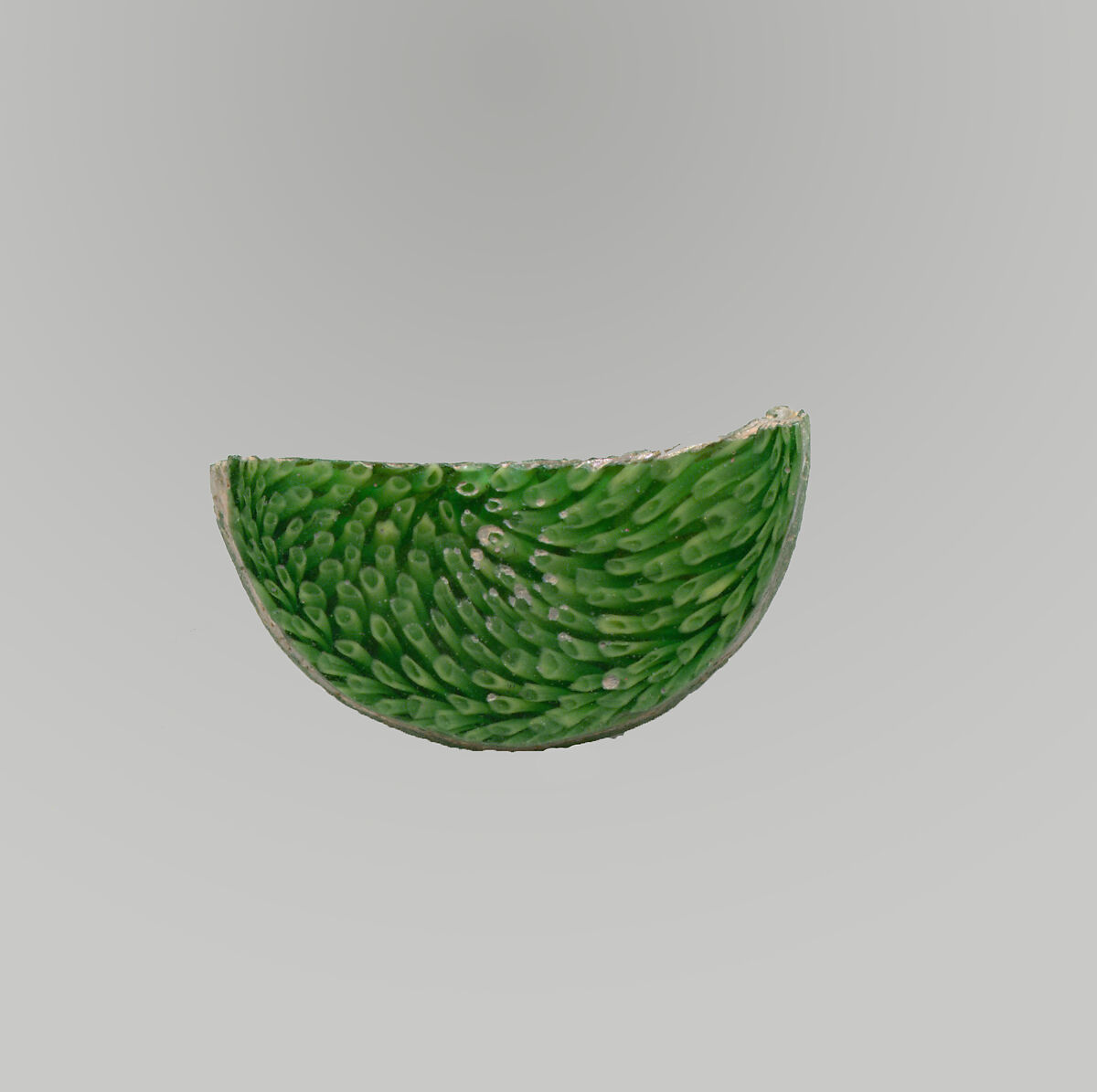 Glass mosaic bowl fragment, Glass, Roman 