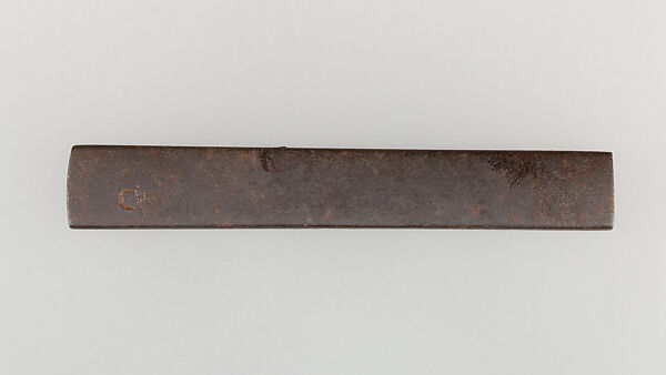 Knife Handle (Kozuka), Iron, gold, Japanese