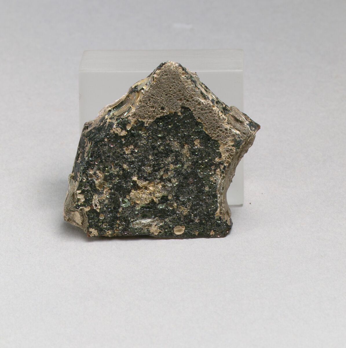 Mosaic glass inlay fragment, Glass, Roman