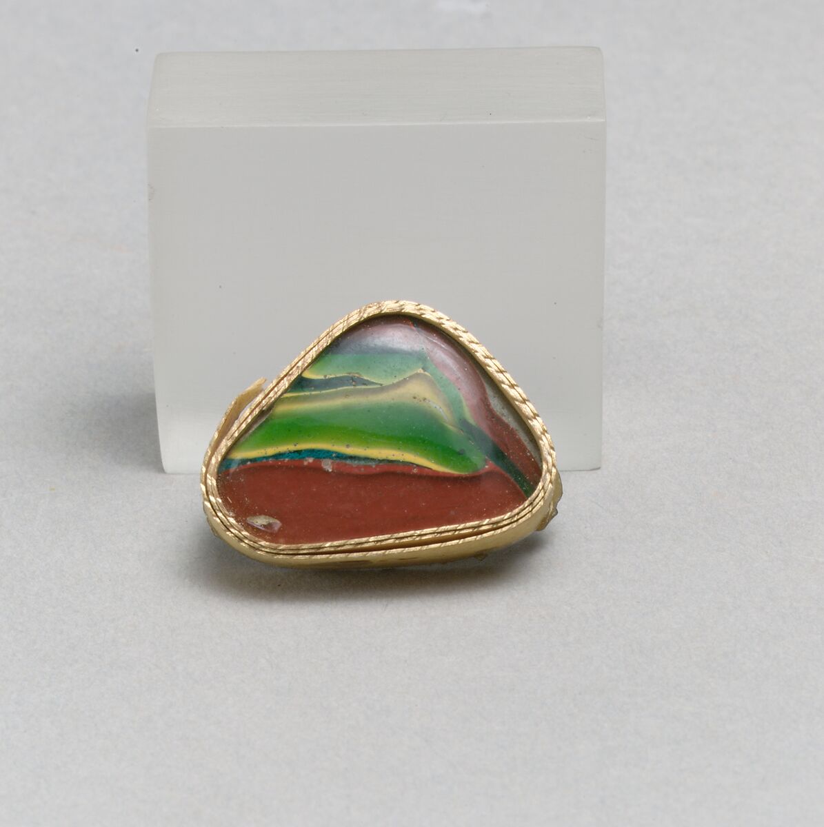 Glass mosaic bowl fragment, Glass, Roman
