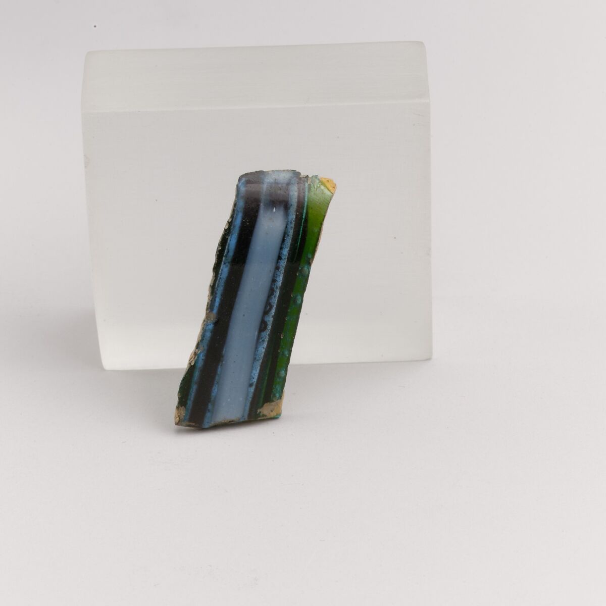 Glass mosaic fragment, Glass, Roman