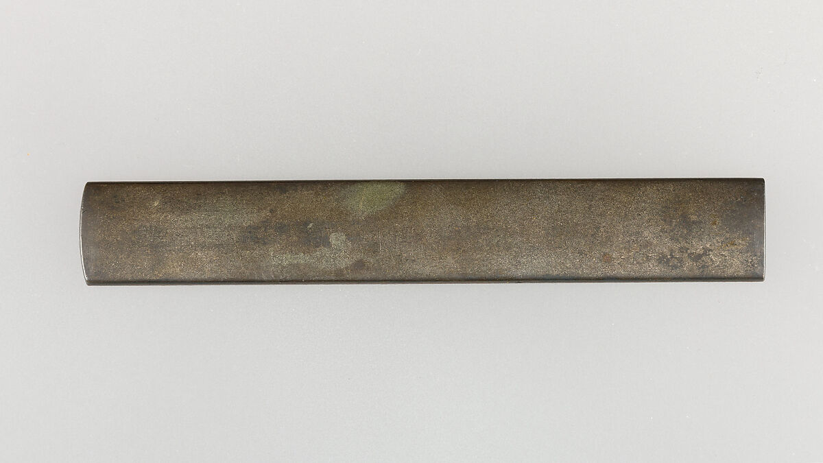 Knife Handle (Kozuka), Joken Mori (Japanese, died 1866), Copper-silver alloy (shibuichi), iron, Japanese