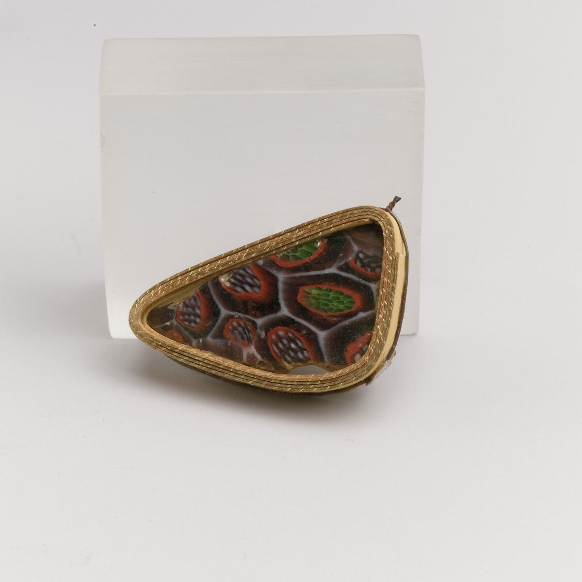 Glass mosaic bowl fragment, Glass, Roman 