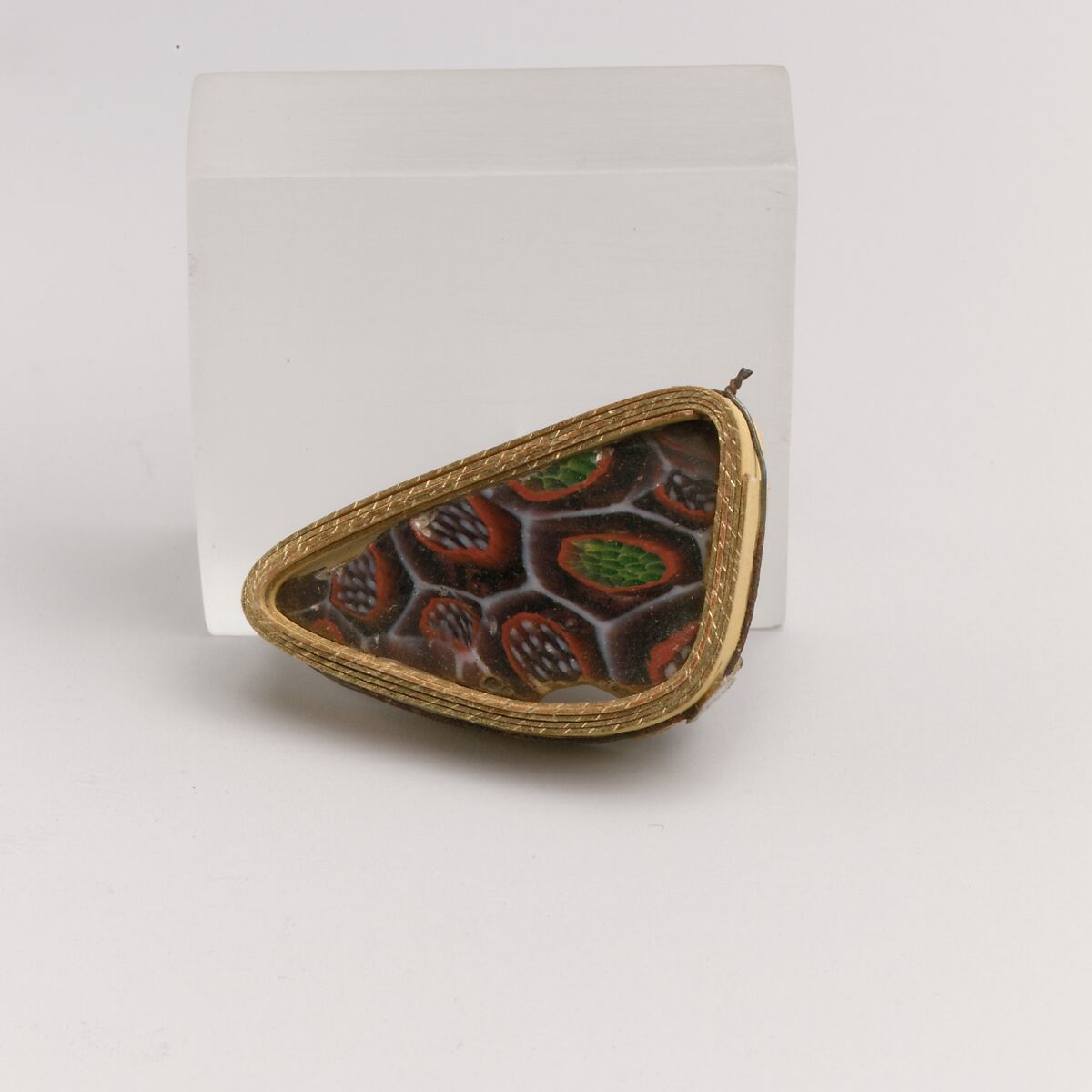 Glass mosaic bowl fragment, Glass, Roman