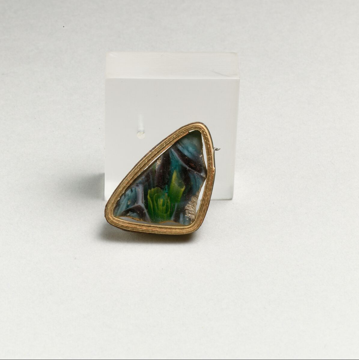 Glass mosaic bowl fragment, Glass, Roman