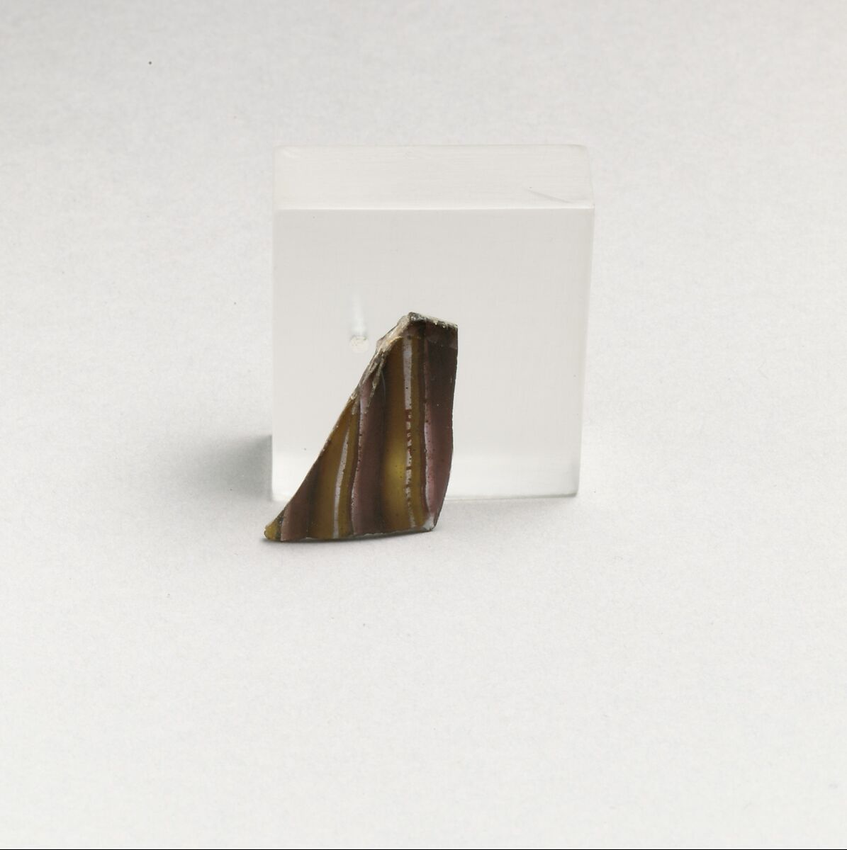 Glass mosaic bowl fragment, Glass, Roman 