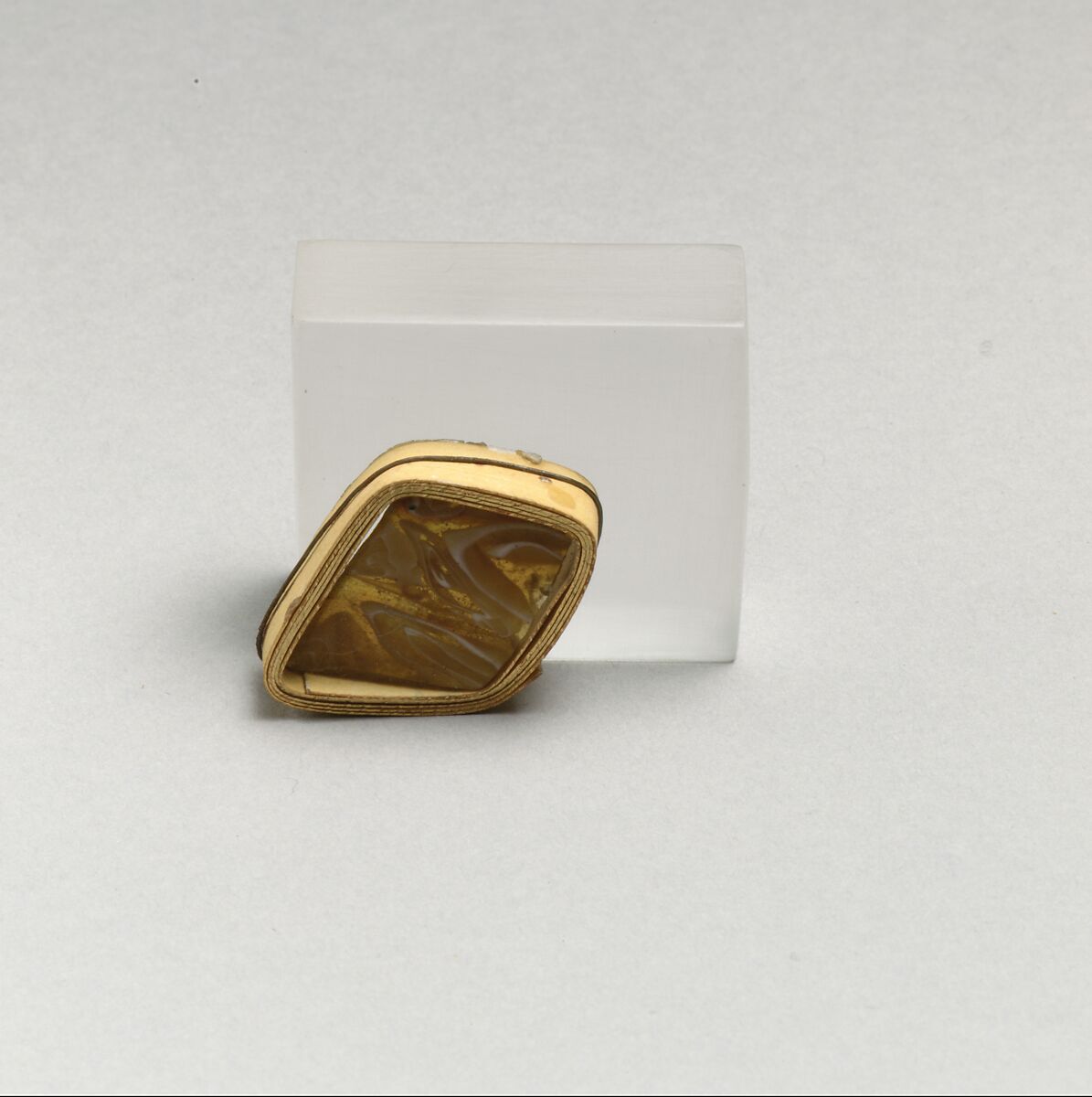 Glass mosaic bowl fragment, Glass, Roman