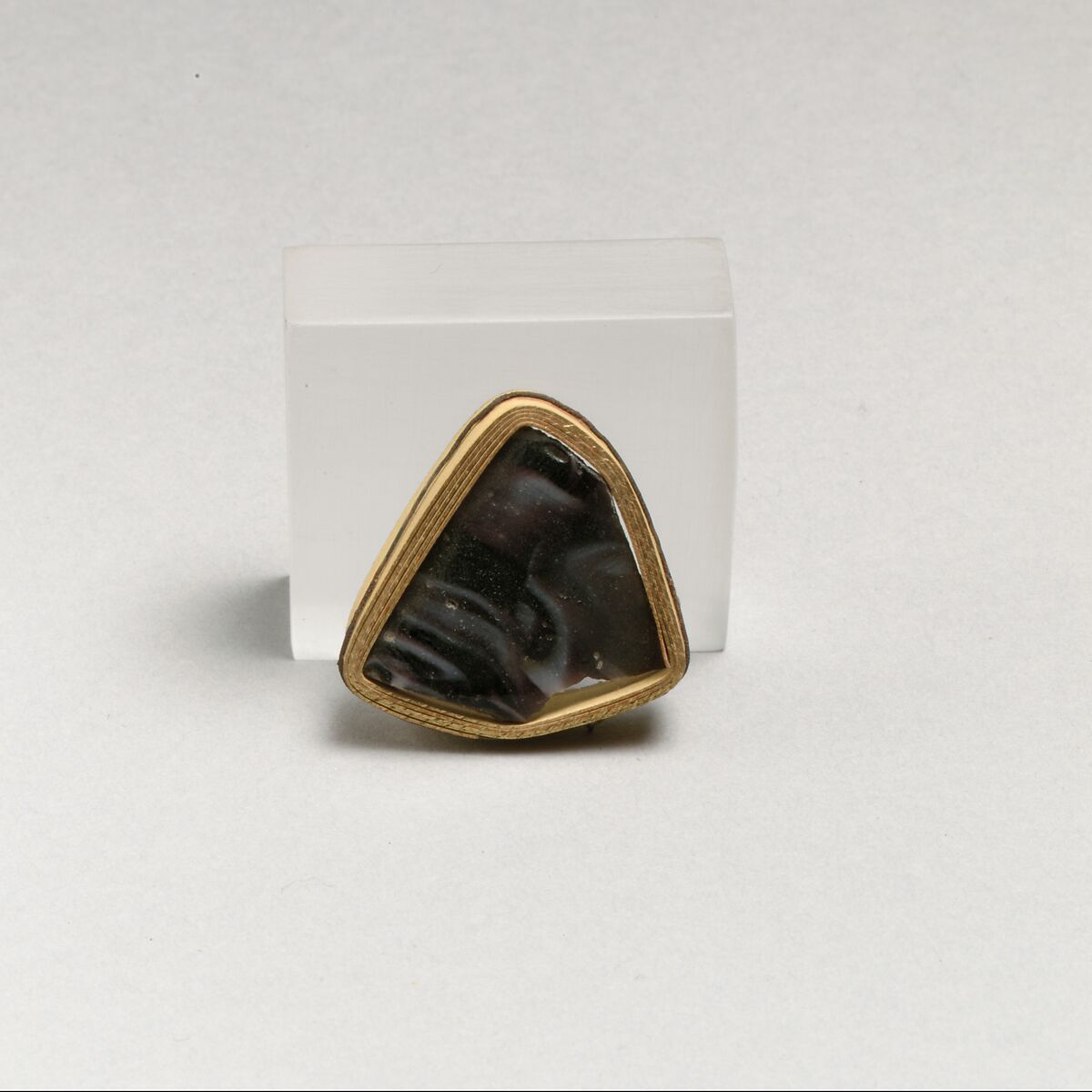 Glass mosaic bowl fragment, Glass, Roman