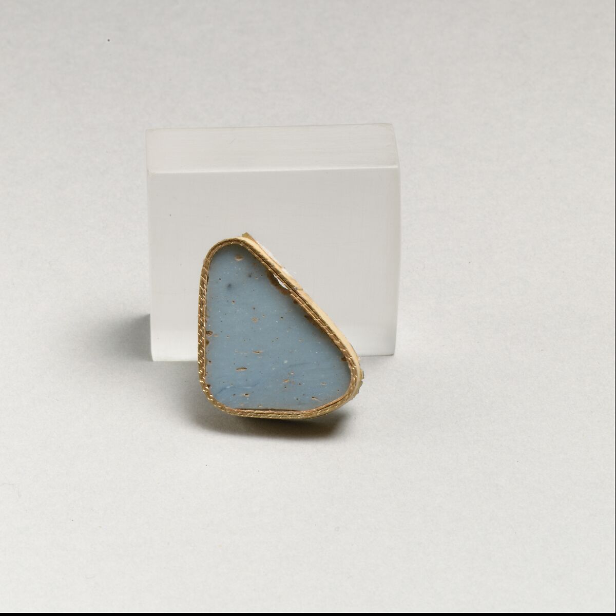 Glass monochrome inlay, Glass, Roman