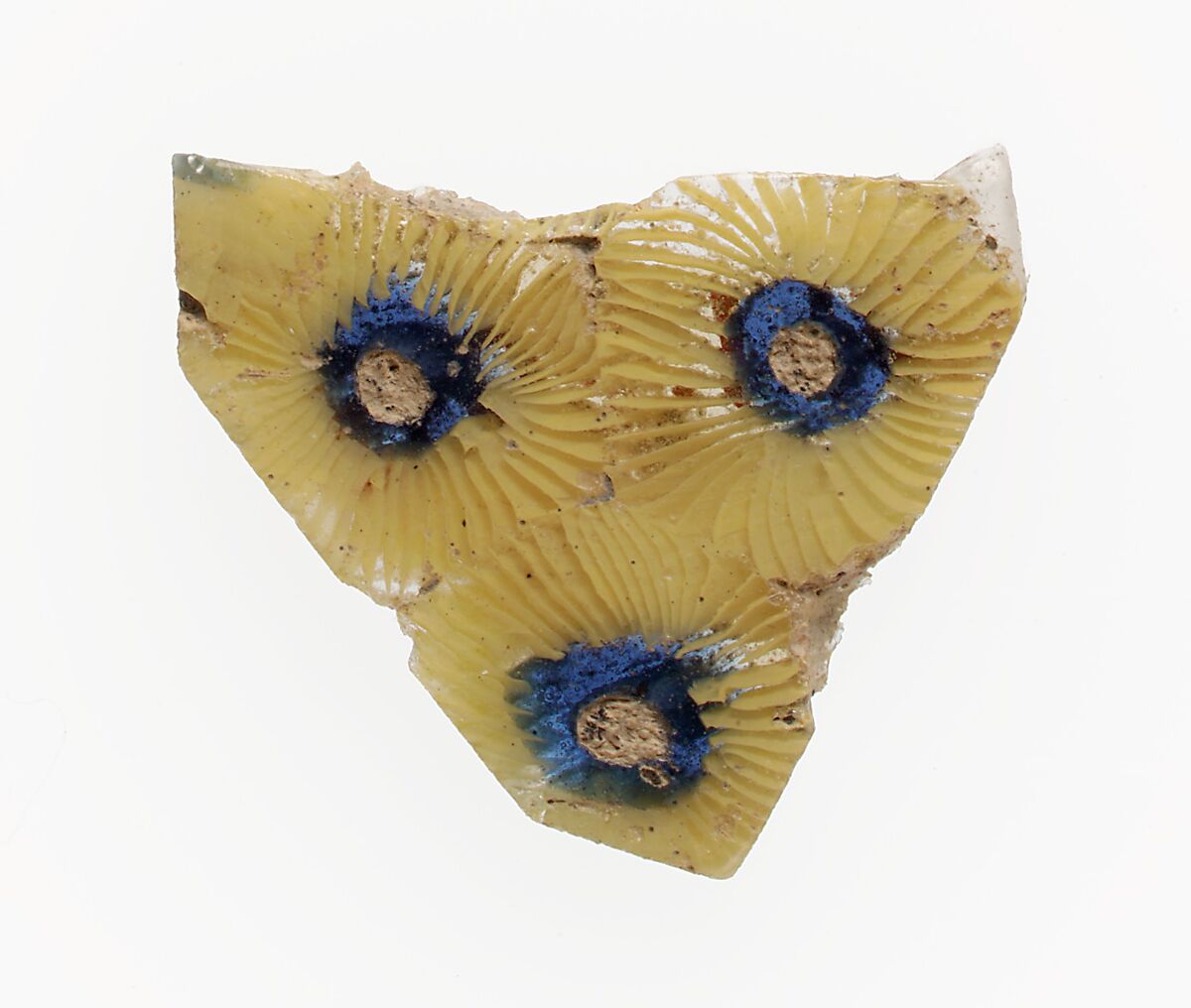 Glass mosaic fragment, Glass, Greek, Eastern Mediterranean 