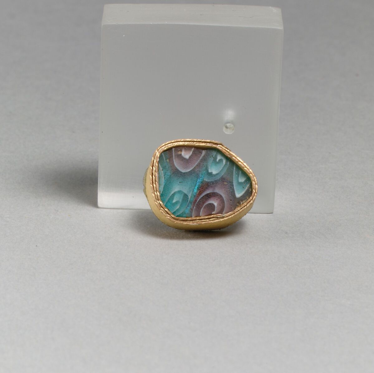 Glass mosaic fragment, Glass, Greek, Eastern Mediterranean
